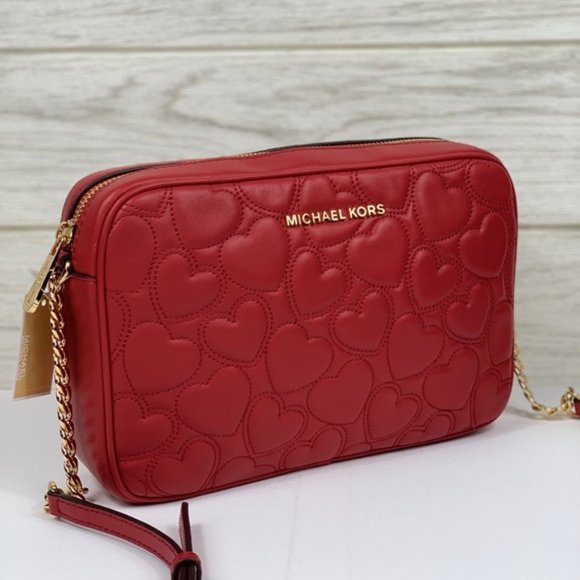 Michael Kors Handbags - ❤️Michael Kors LG EW Crossbody Bag Scarlet